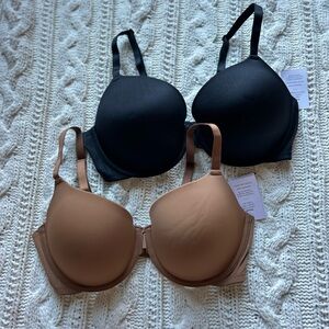 NWT Auden Black and Brown Bras, 36D